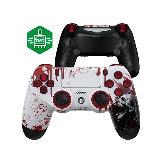 Picture of Under Control- PS4 bluetooth controller met koptelefoon aansluiting - zombie