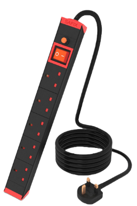 Picture of 5-hole, 3-yard electrical extension cord